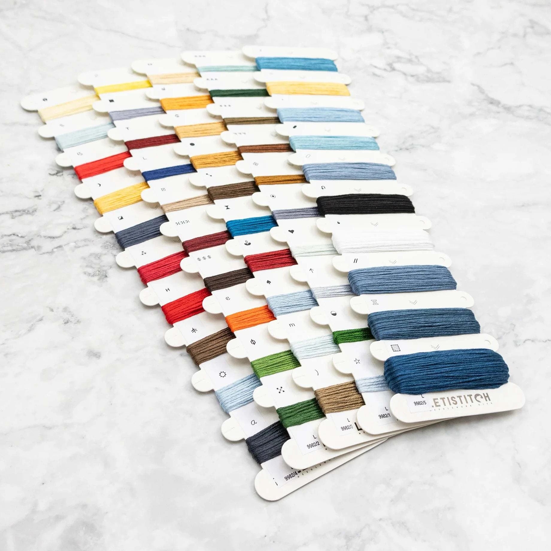 London Christmas Bus cross stitch kit with 16 count fabric and accessories