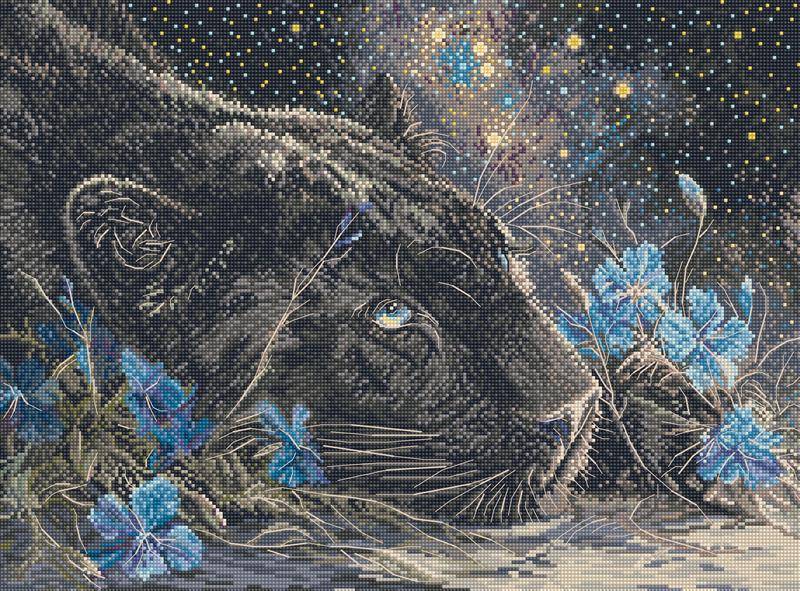 Starry Dreams Cross Stitch Kit with 16 count Zweigart aida and cotton threads