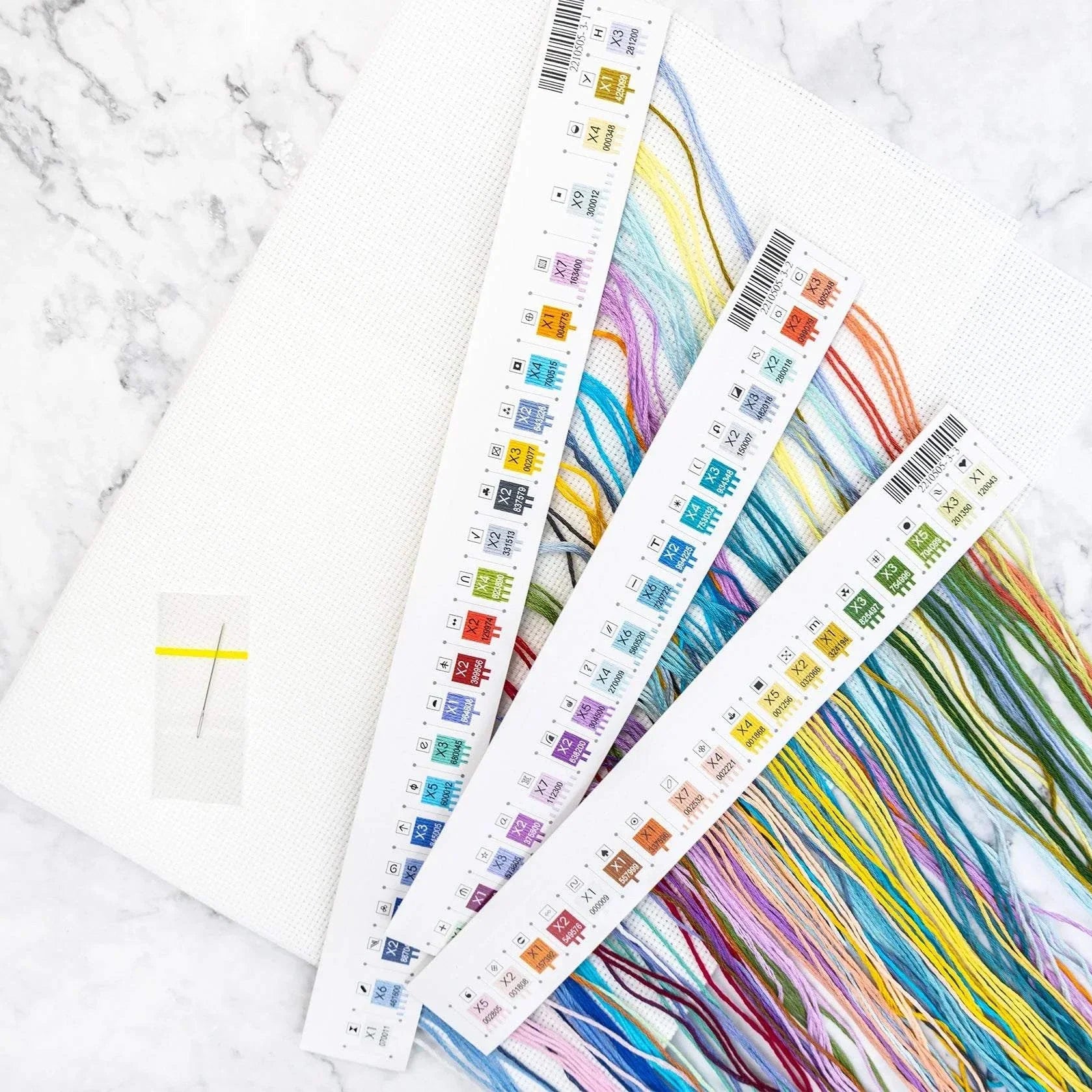 Dolphin's Paradise Cross Stitch Kit with 16 count white aida, cotton threads, needle, and instructions, finished size 29x24cm