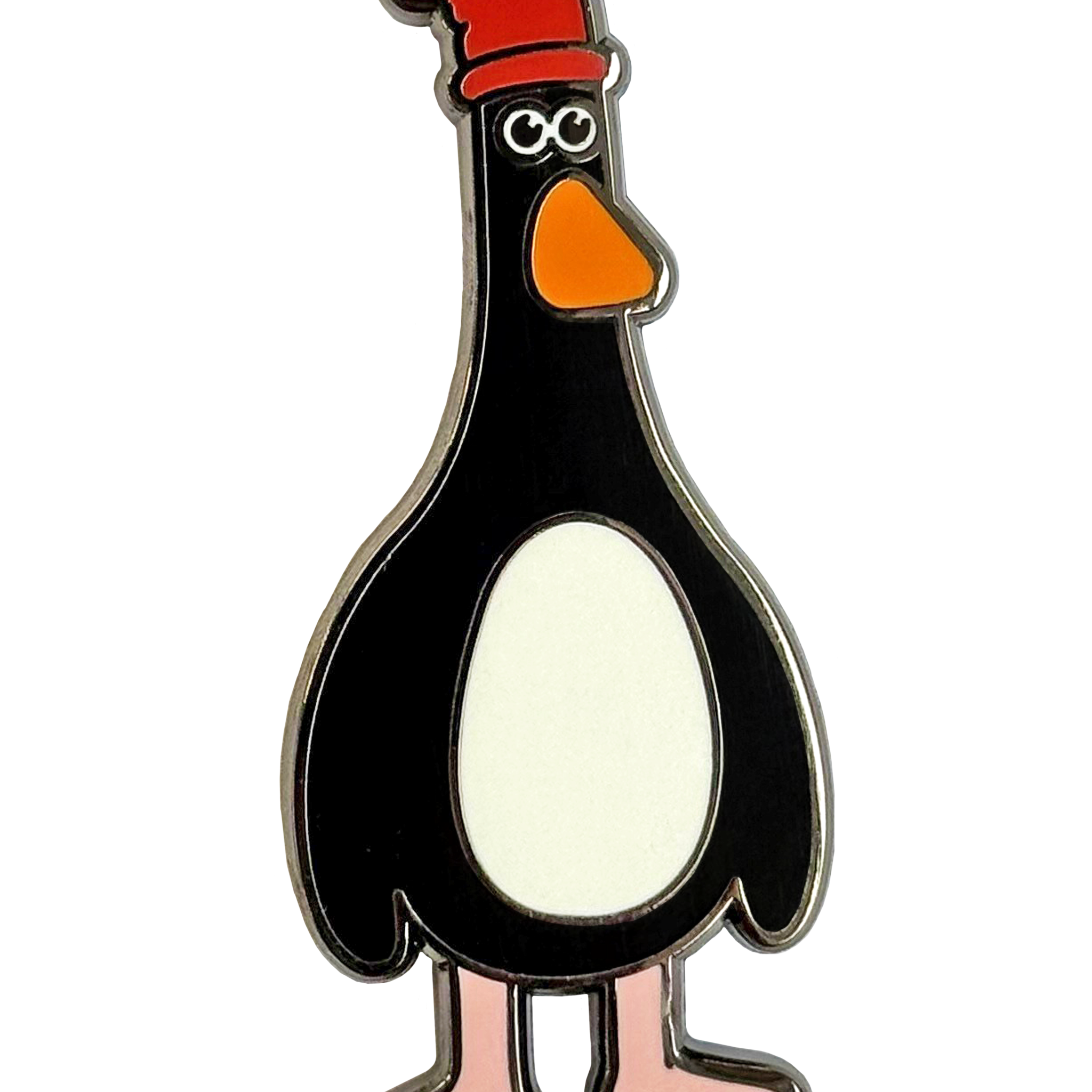 Magnetic feather needle minder measuring 2cm by 5cm for safely holding needles and charts on fabric