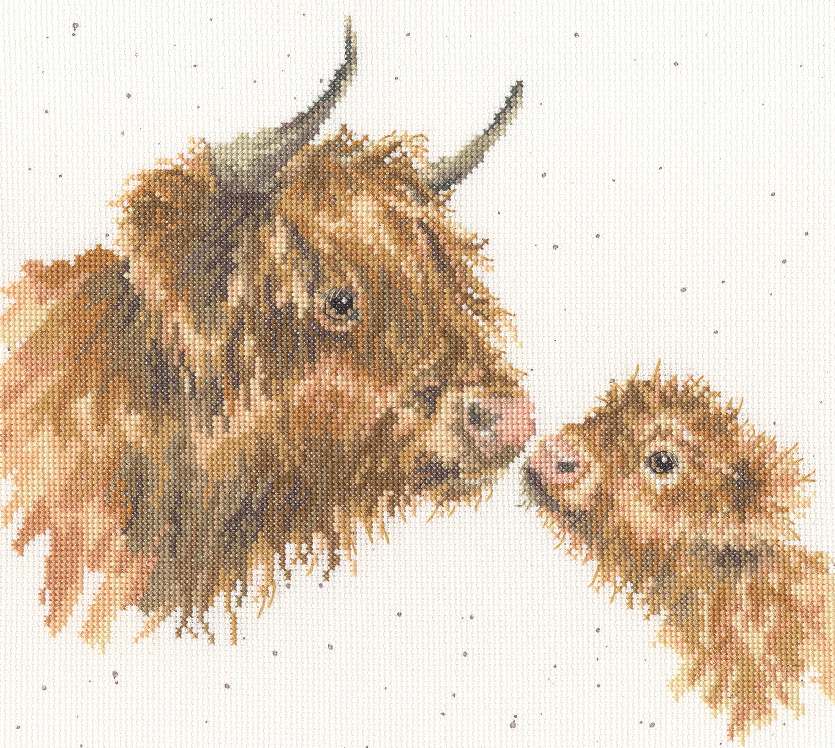 Bothy Threads Gentle One cross stitch kit with 14 count Zweigart Aida and pre-sorted cottons designed by Hannah Dale