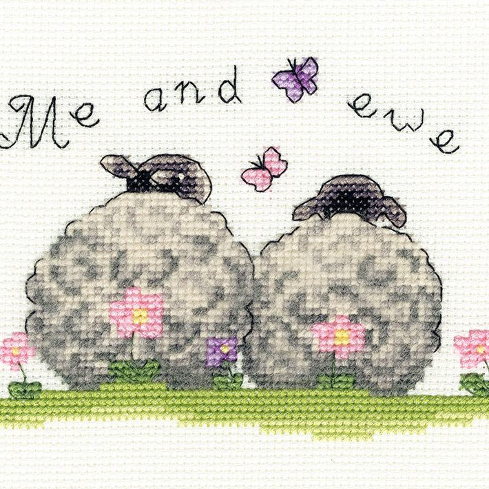 Life's Simple Pleasures cross stitch kit with 14 count Aida fabric and cotton threads by Bothy Threads