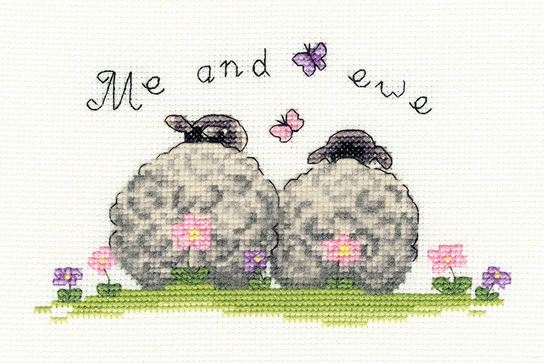 Life's Simple Pleasures cross stitch kit with 14 count Aida fabric and cotton threads by Bothy Threads