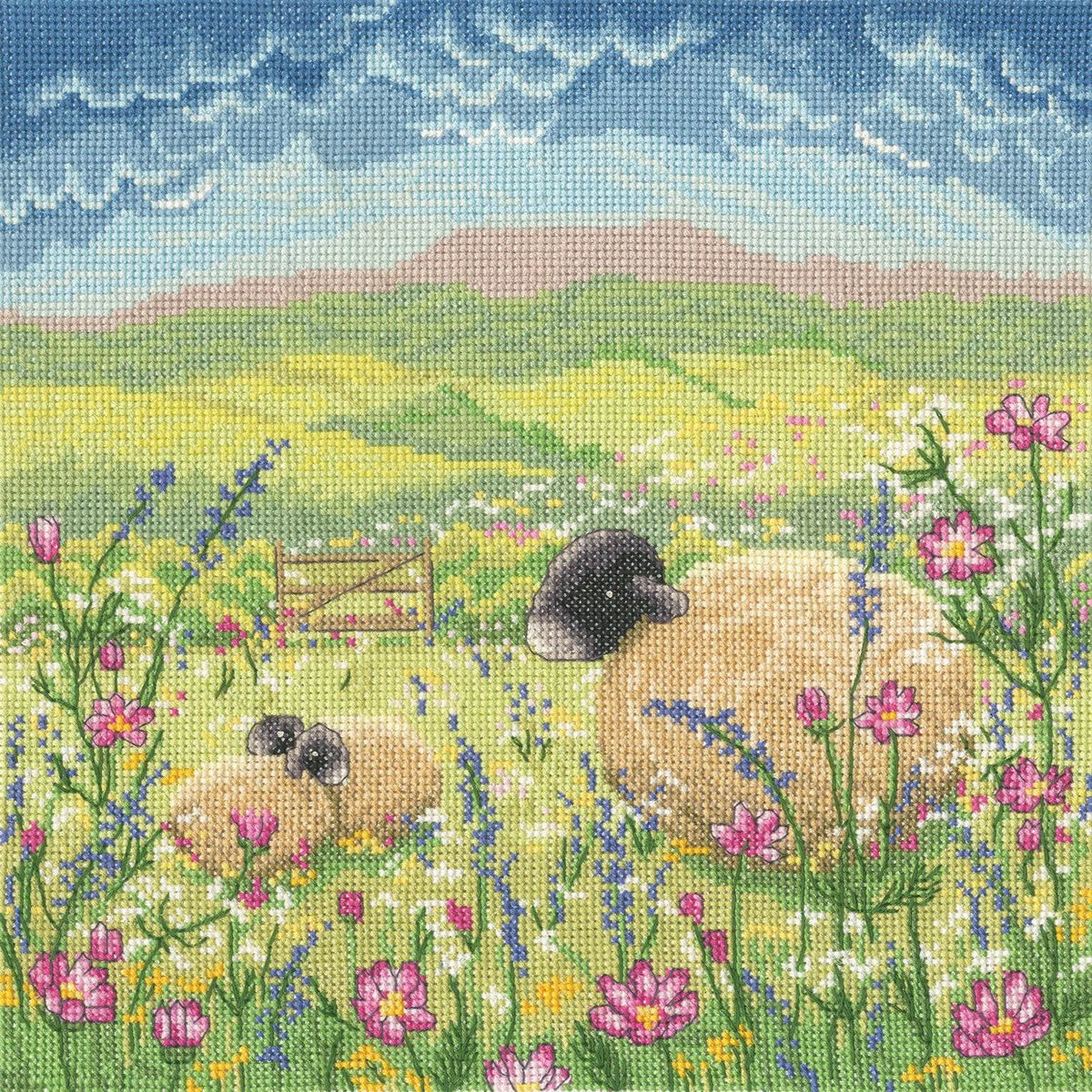 Bothy Threads It's The Little Things in Life cross stitch kit with 14 count Aida fabric and pre-sorted cottons