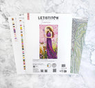 Goddess of the Spring cross stitch kit with 16 count white aida and cotton threads