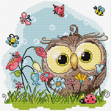 Happy Owl Cross Stitch Kit