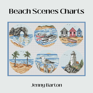 Project Pack for Beach Scenes Stitch Along (membership)