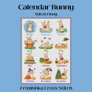 Project Pack for Calendar Bunny Stitch Along (membership)