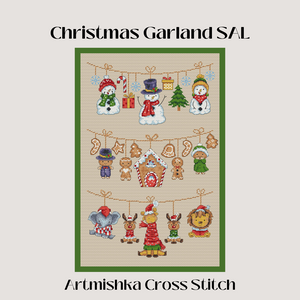 Project Pack for Christmas Garland Stitch Along (membership)