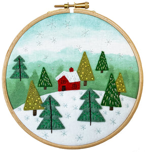 Cottage in the Woods - Felt Embroidery Kit