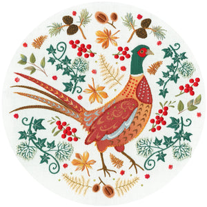 Folk Pheasant Embroidery Kit