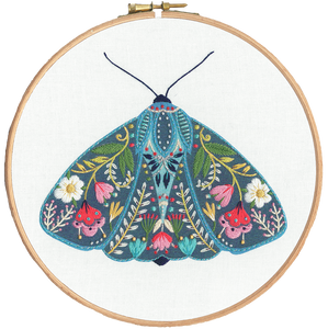 Moth - Pollen - Embroidery Kit - Bothy Threads