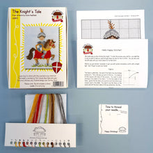 Load image into Gallery viewer, The Knight&#39;s Tale Cross Stitch Kit