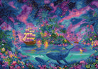 Celestial Isles Cross Stitch Kit with 16 count white aida fabric and thread kit