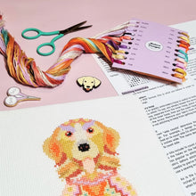 Load image into Gallery viewer, Mandala Dog Cross Stitch Kit