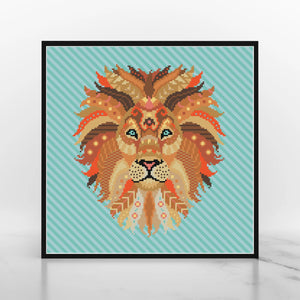 Mandala Lion Diamond Painting