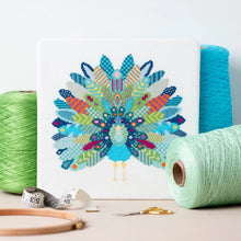 Load image into Gallery viewer, Mandala Peacock Cross Stitch Kit