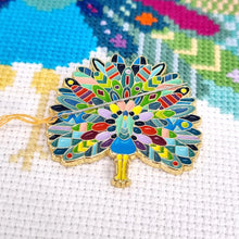 Load image into Gallery viewer, Mandala Peacock Cross Stitch Kit