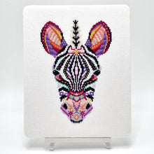 Load image into Gallery viewer, Mandala Zebra Cross Stitch Kit