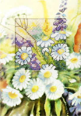 Daisies Card Cross Stitch Kit