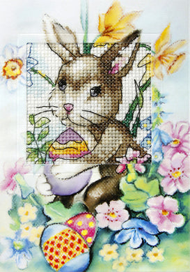 Easter Bunny Greeting Card Cross Stitch Kit