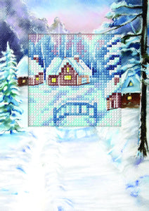 Winter Landscape Christmas Card Cross Stitch Kit