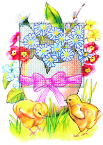 Easter Egg Greeting Card Cross Stitch Kit