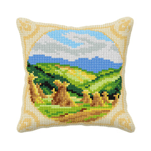 Country Scene Cross Stitch Cushion Front Kit