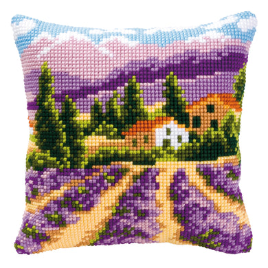 Cushion ~ Cross Stitch Kit ~ Lavender Fields