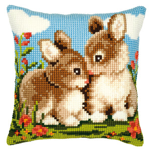Cushion ~ Cross Stitch Kit ~ Rabbits