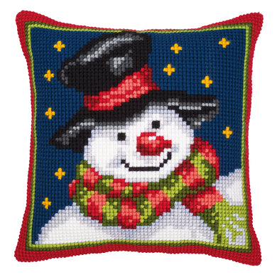 Cushion ~ Cross Stitch Kit ~ Snowman