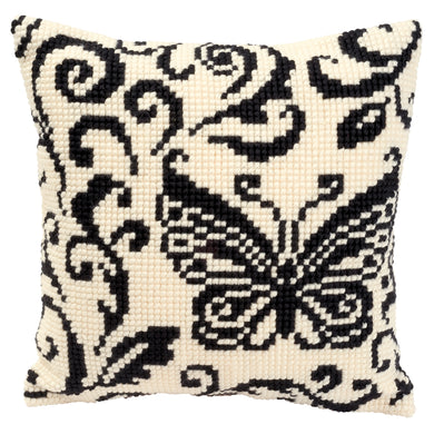 Cushion ~ Cross Stitch Kit ~ Blackworks Design