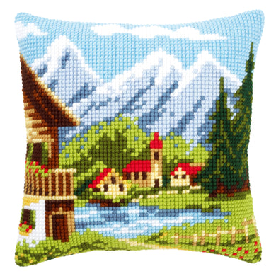 Cushion ~ Cross Stitch Kit ~ Alpine Village I