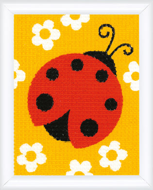 Canvas ~  Counted Cross Stitch Kit ~ Ladybug