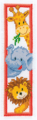 Bookmark Counted Cross Stitch Kit ~ Zoo Animals