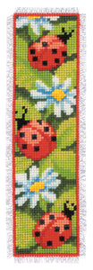 Bookmark Counted Cross Stitch Kit ~ Ladybirds