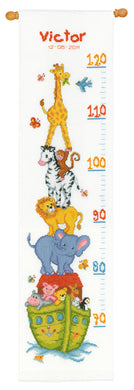 Height Chart ~ Counted Cross Stitch Kit ~ Noah's Ark