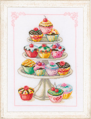 Counted Cross Stitch Kit ~ Cupcake Anyone?