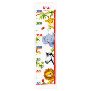 Height Chart ~ Counted Cross Stitch Kit ~ Zoo Animals
