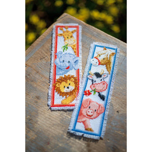 Bookmark Counted Cross Stitch Kit ~ Animals Set of 2