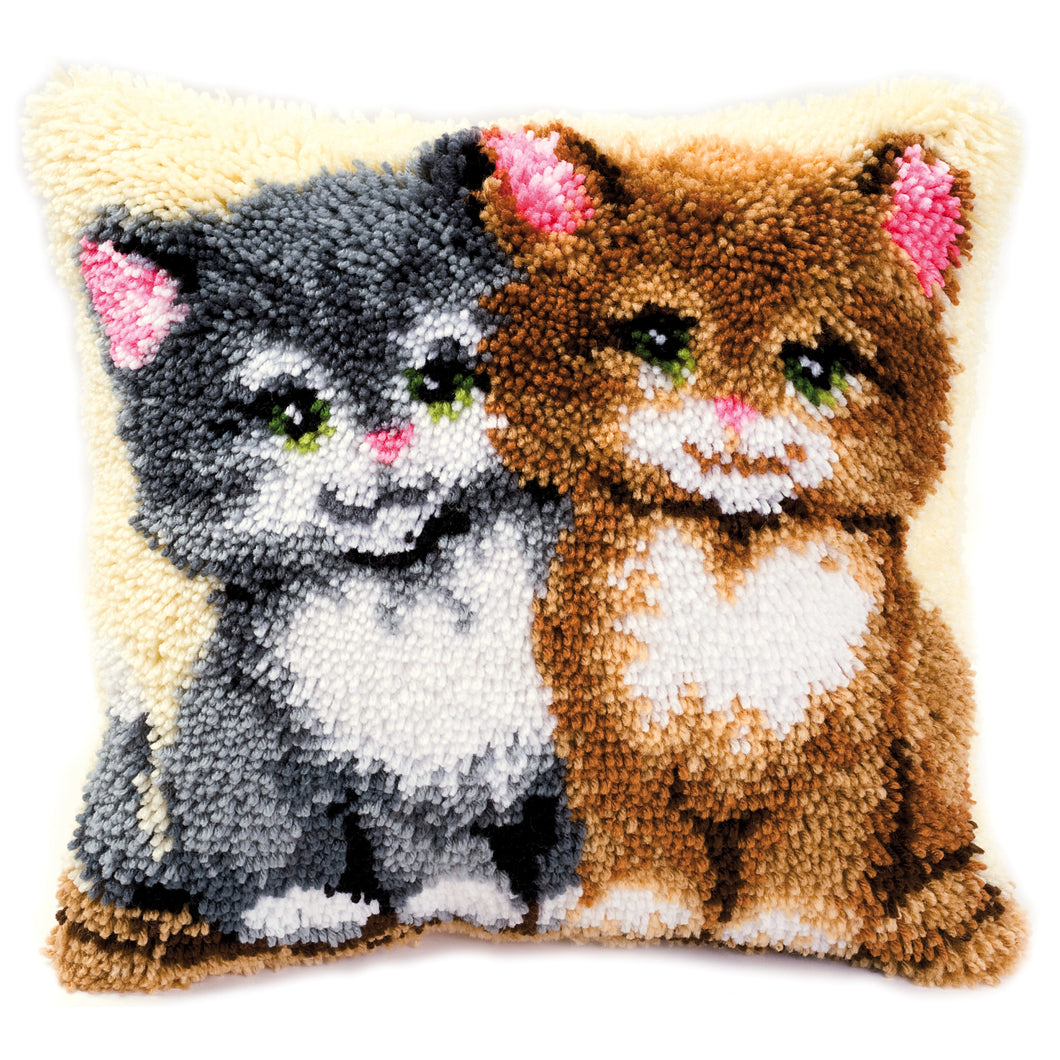 Cushion Latch Hook Kit ~ Kittens