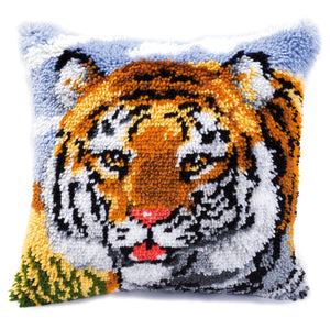 Cushion Latch Hook Kit ~ Tiger