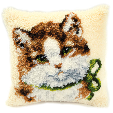 Cushion Latch Hook Kit ~ Kitten