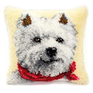 Cushion Latch Hook Kit ~ West Highland Terrier