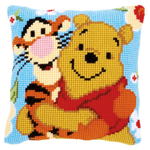 Disney Cushion Cross Stitch Kit ~ Winnie and Tigger