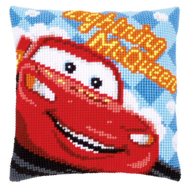 Disney Cushion Cross Stitch Kit ~ Lightning McQueen