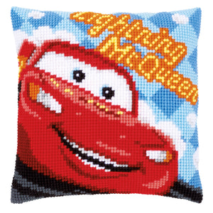 Disney Cushion Cross Stitch Kit ~ Lightning McQueen