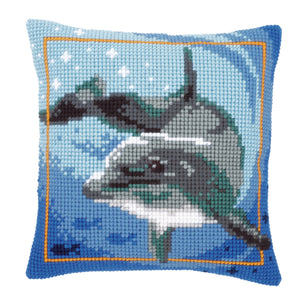 Cushion Cross Stitch Kit ~ Dolphin