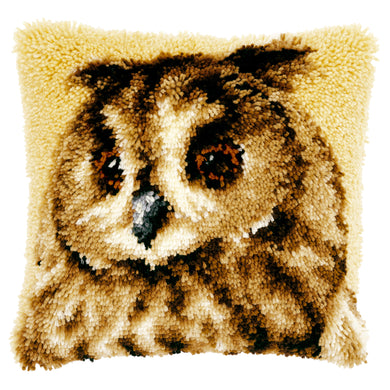 Cushion Latch Hook Kit ~ Brown Owl