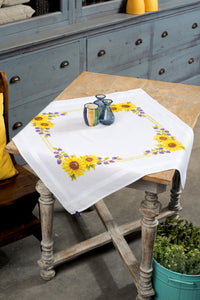 Tablecloth Embroidery Kit ~ Sunflowers